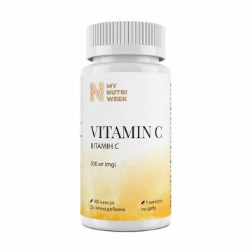 Витамин С My Nutri Week Vitamin C, 500 мг, 100 капсул Витамин С My Nutri Week Vitamin C, 500 мг, 100 капсул