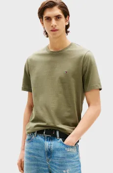 Мужская зеленая футболка ESS SEASONAL REG Зеленый M Tommy Hilfiger MW0MW39995