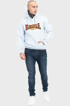 Мужское голубое худи CLASSIC Голубой XL Lonsdale 117030