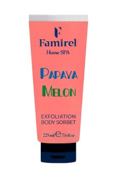 Отшелушивающий сорбет для тела Famirel Home SPA Exfoliation Body Sorbet, Papaya & Melon, 225 мл