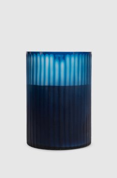 Свеча Royal Blue XL с ароматом Ginger Fig в стеклянном подсвечнике