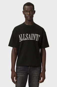 Мужская черная футболка DASH Черный L AllSaints M093PE