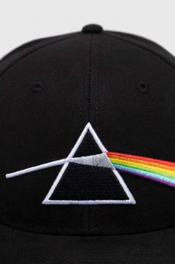 Хлопковая кепка American Needle Pink Floyd цвет чёрный с аппликацией Хлопковая кепка American Needle Pink Floyd цвет чёрный с аппликацией
