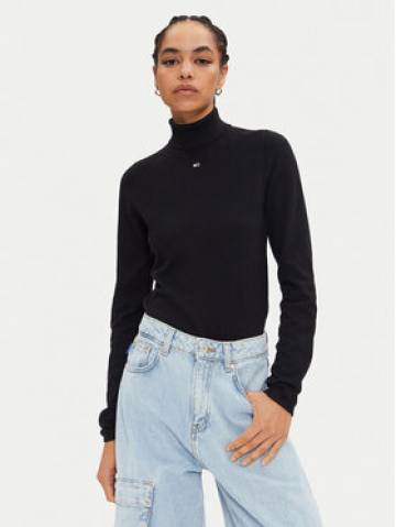 Tommy Jeans Гольф Essential DW0DW19686 Чорний Regular Fit Tommy Jeans Гольф Essential DW0DW19686 Чорний Regular Fit