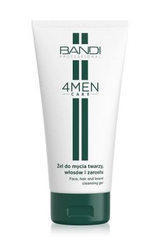 Мужской гель для мытья лица, волос и бороды Bandi Professional 4MEN Care Face, Hair And Beard Cleansing Gel, 150 мл
