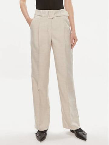 Vero Moda Штани з тканини Nancy 10304626 Бежевий Straight Fit Vero Moda Штани з тканини Nancy 10304626 Бежевий Straight Fit