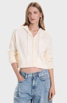 Женское белое худи Белый M Guess V5BR05.Z3JD2;G047