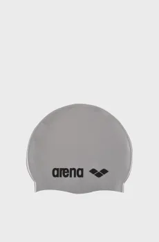 Детская серая шапочка для плавания CLASSIC SILICONE JR Серый ONESIZE Arena 91670-051
