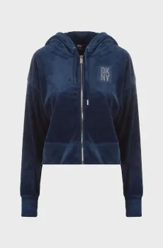Женское темно-синее худи Синий L DKNY DP2J9238