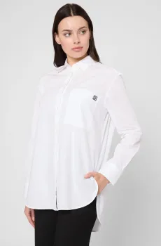 Женская белая рубашка Белый 32 HUGO 50515741;100