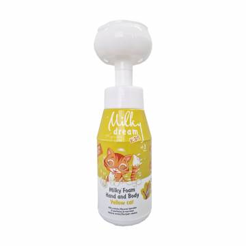 Детская очищающая пенка для рук и тела Milky Dream Kids Milky Foam Hand And Body Yellow Cat Желтая кошечка, 350 мл Детская очищающая пенка для рук и тела Milky Dream Kids Milky Foam Hand And Body Yellow Cat Желтая кошечка, 350 мл