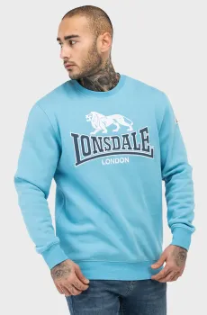 Мужской голубой свитшот Голубой XXL Lonsdale 117463
