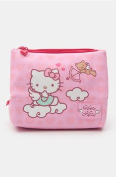 Косметичка з принтом Hello Kitty - рожевий