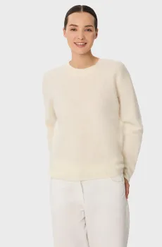 Женский белый кашемировый джемпер Белый 44 MARC&ANDRE W25-00CH1019