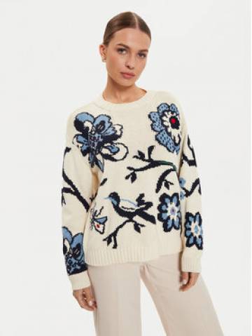 Weekend Max Mara Светр Dolmen 2425366191 Écru Relaxed Fit Weekend Max Mara Светр Dolmen 2425366191 Écru Relaxed Fit