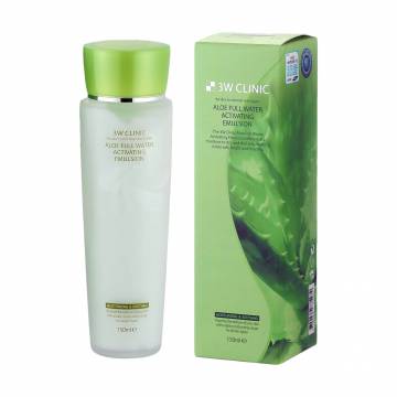 Эмульсия для лица 3W Clinic Aloe Full Water Activating Emulsionс с алоэ, 150 мл