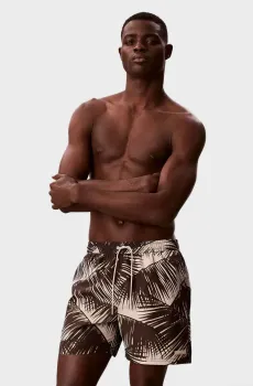 Мужские плавательные шорты с узором MEDIUM Разноцветный XL Calvin Klein LV00N61027