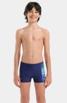 Детские темно-синие плавки LIT LOGO SWIM SHORT Синий 8 Arena 010692-750