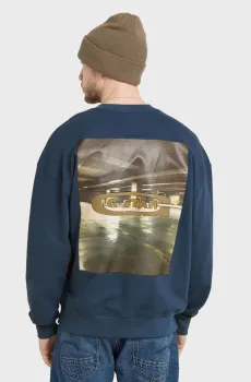 Мужской темно-синий свитшот Синий S G-Star RAW D25102,D257