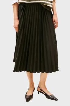 Женская темно-зеленая плиссированная юбка FLANNEL Зеленый S Tommy Hilfiger WW0WW48258