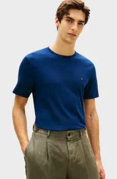 Мужская темно-синяя футболка LIGHT INTERLOCK Синий XXL Tommy Hilfiger MW0MW37508
