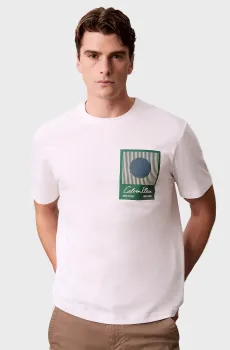 Мужская белая футболка MATCHES Белый L Calvin Klein LV04RE803G