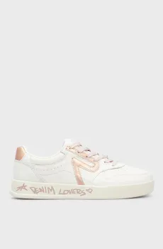 Женские белые кожаные сникерсы OYZONE Белый 36 Replay GWZ6G .000.C0002L