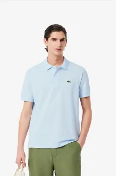 Мужское голубое поло Голубой L-XL Lacoste PH9851T01