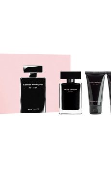 Парфюмированный набор женский Narciso Rodriguez For Her (туалетная вода, 50 мл + лосьон для тела, 50 мл + гель для душа, 50 мл)