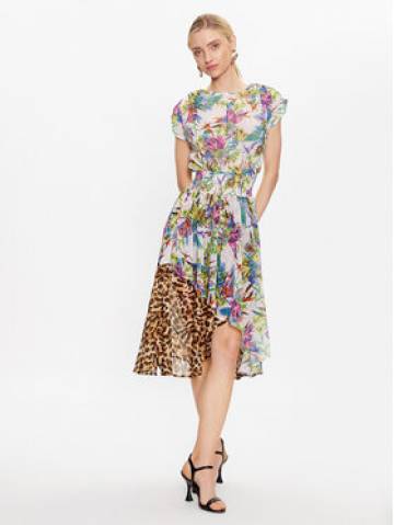 Just Cavalli Повсякденна сукня 74PBO913 Білий Regular Fit Just Cavalli Повсякденна сукня 74PBO913 Білий Regular Fit