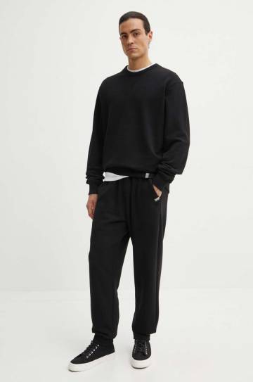 Хлопковые спортивные штаны G-Star Raw цвет серый меланж Хлопковые спортивные штаны G-Star Raw цвет серый меланж
