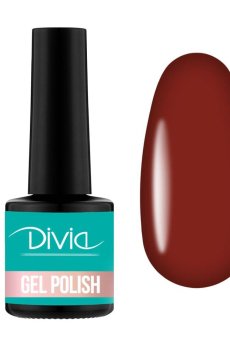 Гель-лак для ногтей Divia Red Wine Gel Polish Di1233, RW020 Малиновый, 8 мл