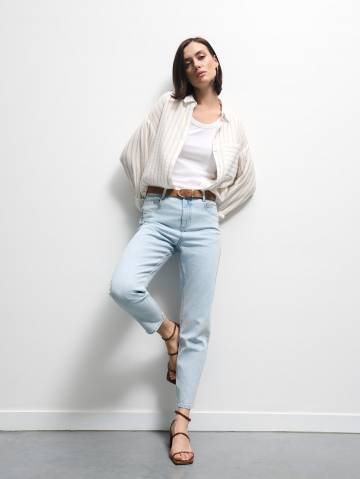 Mohito - Джинси мом slim - синій - 36