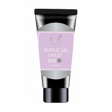 Акрил-гель для ногтей Tufi Profi Premium Acrylic Gel UV/LED, G06 Паллада, 15 г Акрил-гель для ногтей Tufi Profi Premium Acrylic Gel UV/LED, G06 Паллада, 15 г