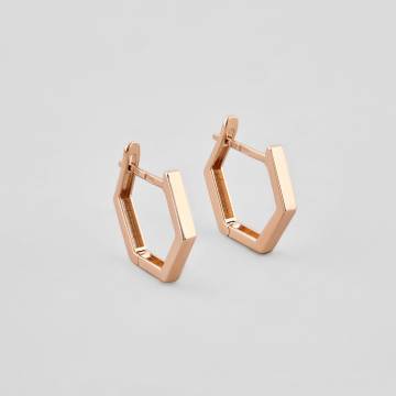 Золотые серьги Minimal с302-ч Золотые серьги Minimal с302-ч