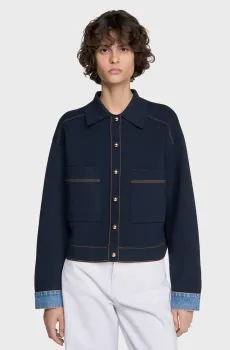 Женский темно-синий кардиган Синий M Sandro SFPCA01478_Navy Blue