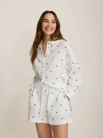 Reserved - Шорти з бавовняного мусліну - різнобарвний - 267BV-MLC