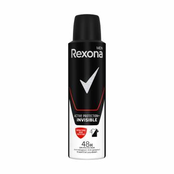 Антиперспирант-спрей Rexona Men Active Protection+ Invisible 48H мужской, 150 мл Антиперспирант-спрей Rexona Men Active Protection+ Invisible 48H мужской, 150 мл