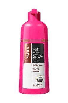 Уценка! Шампунь для окрашивания волос 10 в 1 Karseell Plant Hair Dye Shampoo, Natural Black, 500 мл