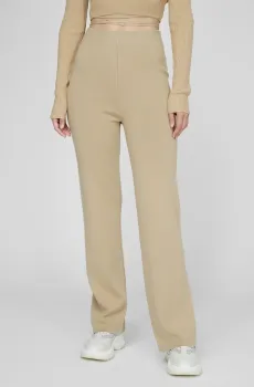 Женские бежевые брюки Бежевый 40 NA-KD 1100-004265
