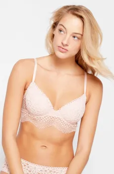 Женский розовый бюстгальтер с тонкой чашкой FLASHBACK Розовый 75B Etam 6504756