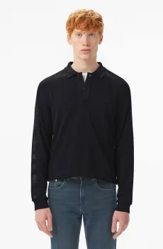 Мужское черное поло Черный S Lacoste PH2615031