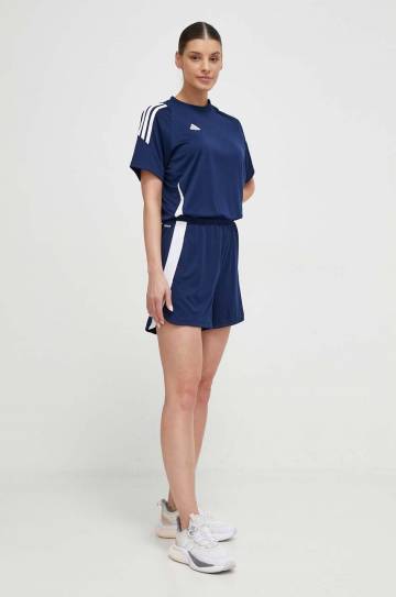 Комбинезон для тренировок adidas Performance Tiro 24 цвет синий овальное декольте Комбинезон для тренировок adidas Performance Tiro 24 цвет синий овальное декольте