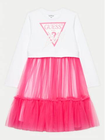 Guess Повсякденна сукня J4YK06 KB8R0 Білий Regular Fit Guess Повсякденна сукня J4YK06 KB8R0 Білий Regular Fit