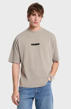 Мужская бежевая футболка GARMENT Бежевый S Michael Kors CS552K2HU2