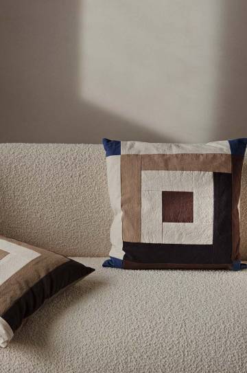 Декоративная подушка ferm LIVING Border Patchwork Cushion Декоративная подушка ferm LIVING Border Patchwork Cushion