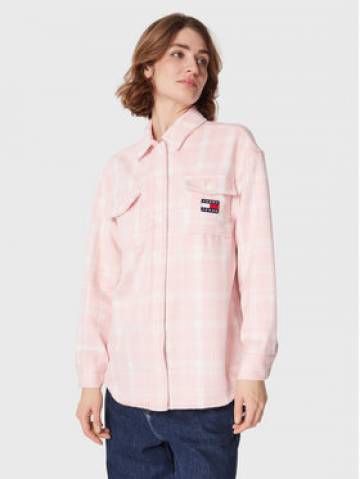 Tommy Jeans Сорочка DW0DW15035 Рожевий Relaxed Fit Tommy Jeans Сорочка DW0DW15035 Рожевий Relaxed Fit