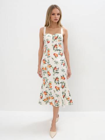 Mohito - Сукня міді на бретельках - білий - 40