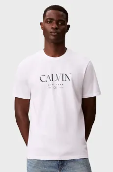 Мужская белая футболка SS 20S Белый S Calvin Klein LV04RE807G