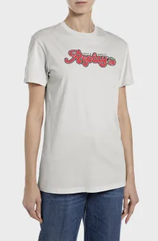 Женская серая футболка Серый XS Replay W3566N.000.22658E